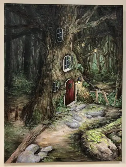 whimsical painting by Fairies & Goblins — fairycore artist in Lisbon